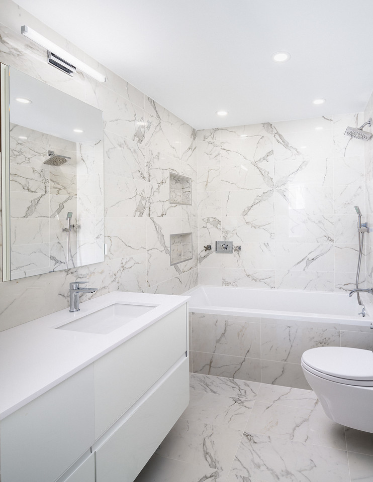 Final Upper West Side duplex apartment renovation showcasing complete luxury transformation