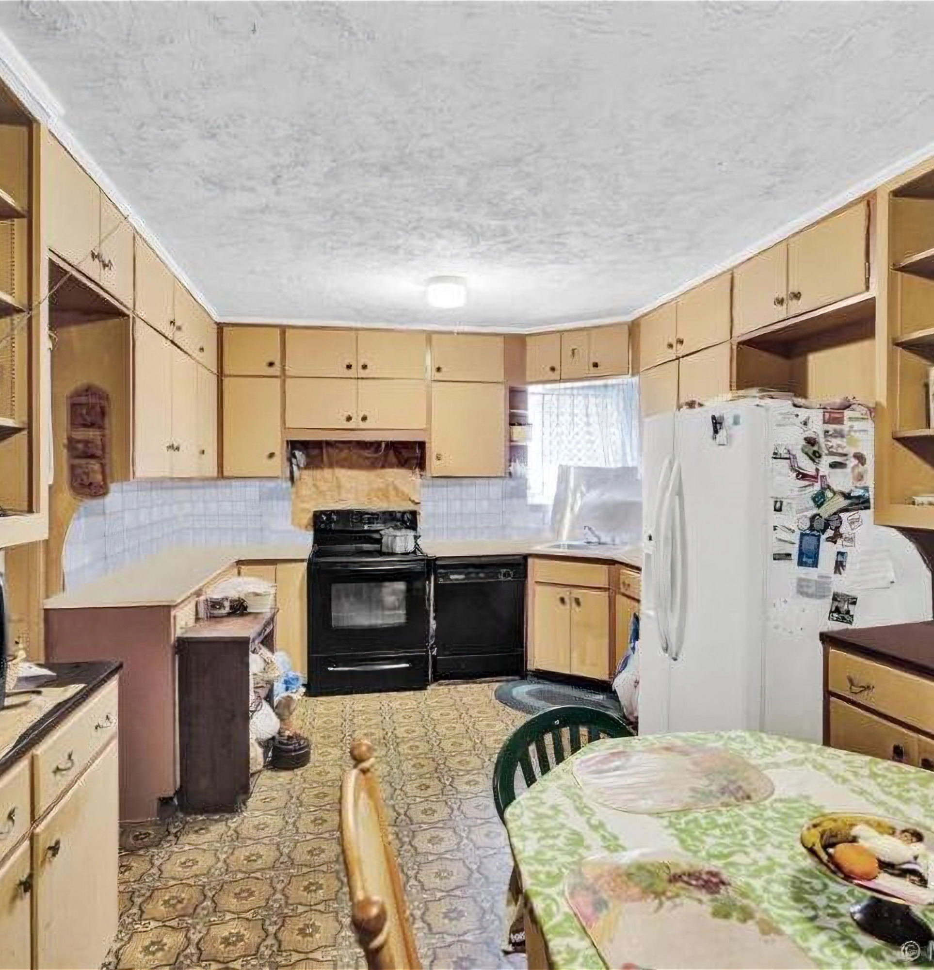 Shore Crest Miami home renovation before kitchen with outdated finishes
