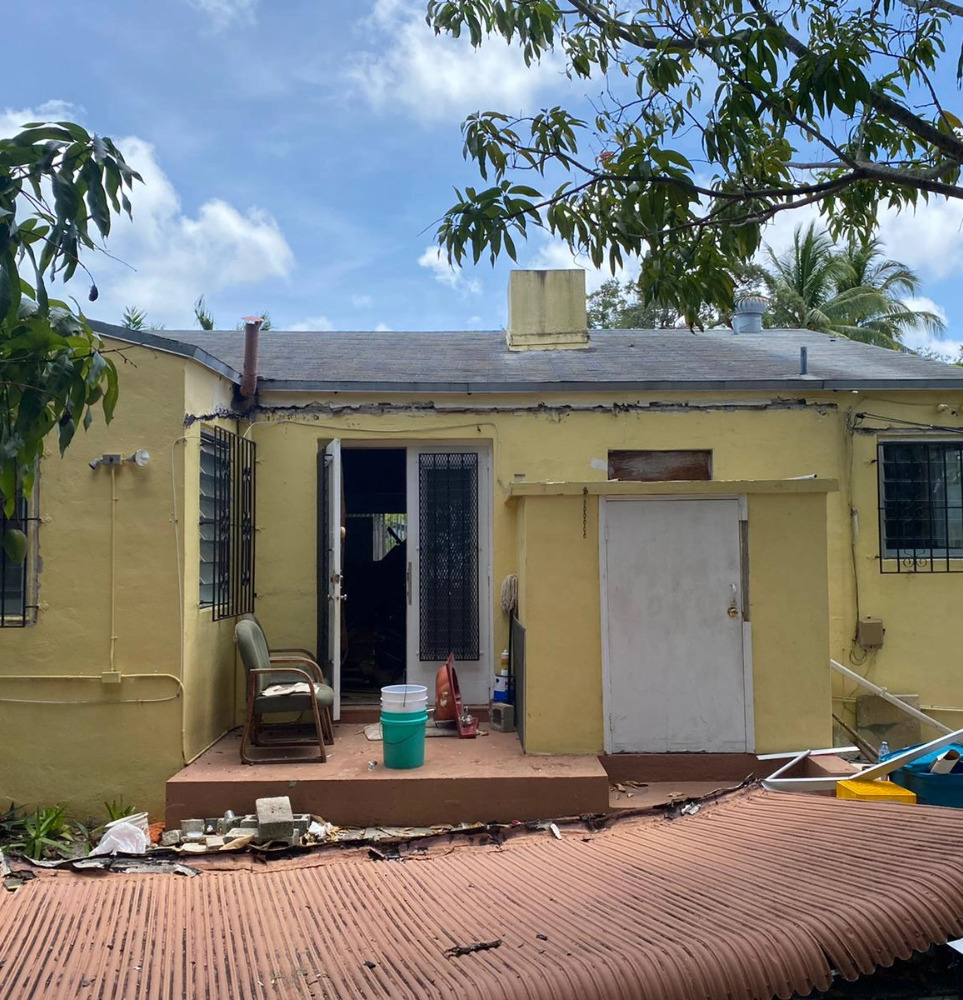 Shore Crest Miami home renovation before exterior view showing original condition