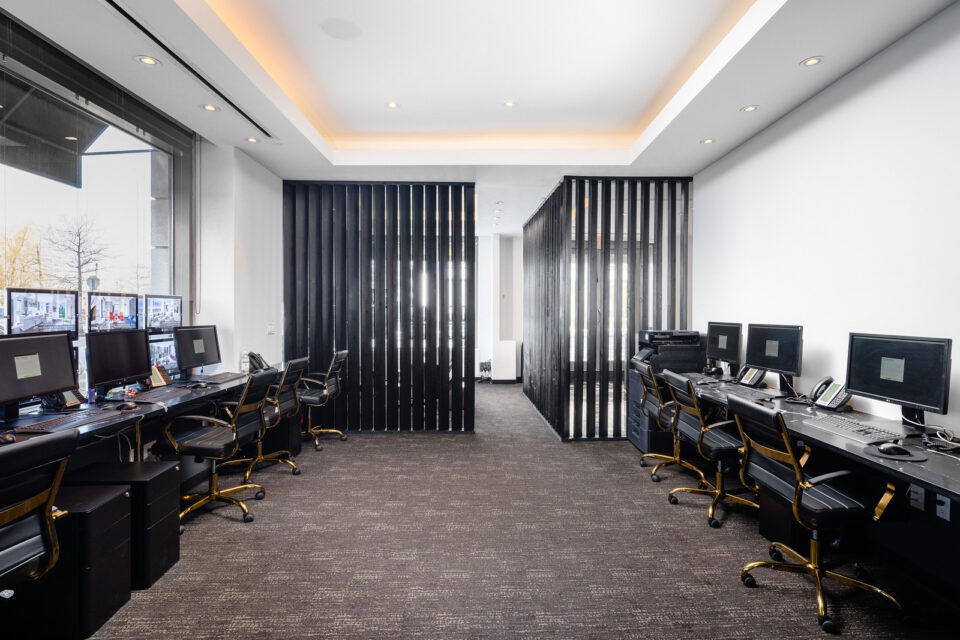 NestSeekers office conference room with glass sliding doors
