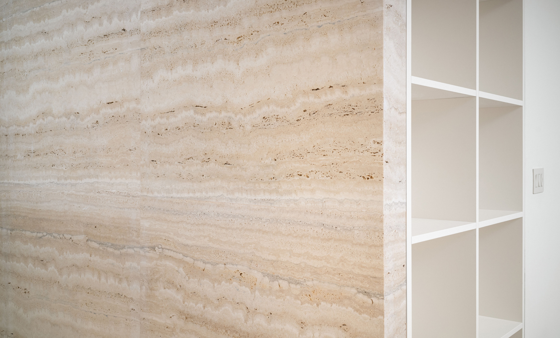 SoHo office renovation modern bathroom with spa-like ambiance and stainless steel trim