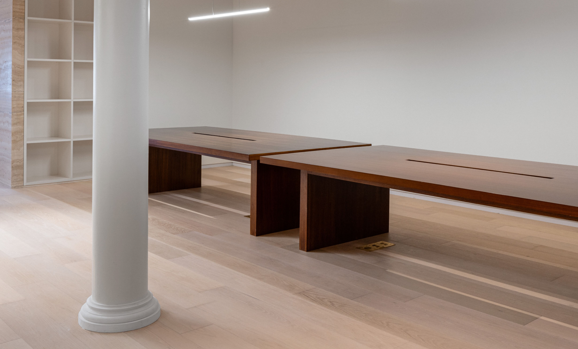 SoHo office renovation after photo showing modern gallery-like workspace