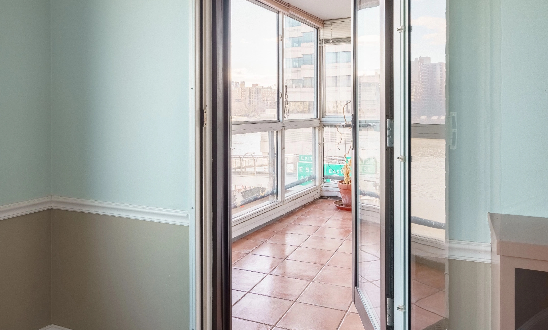 UES apartment renovation before photo showing narrow doorways