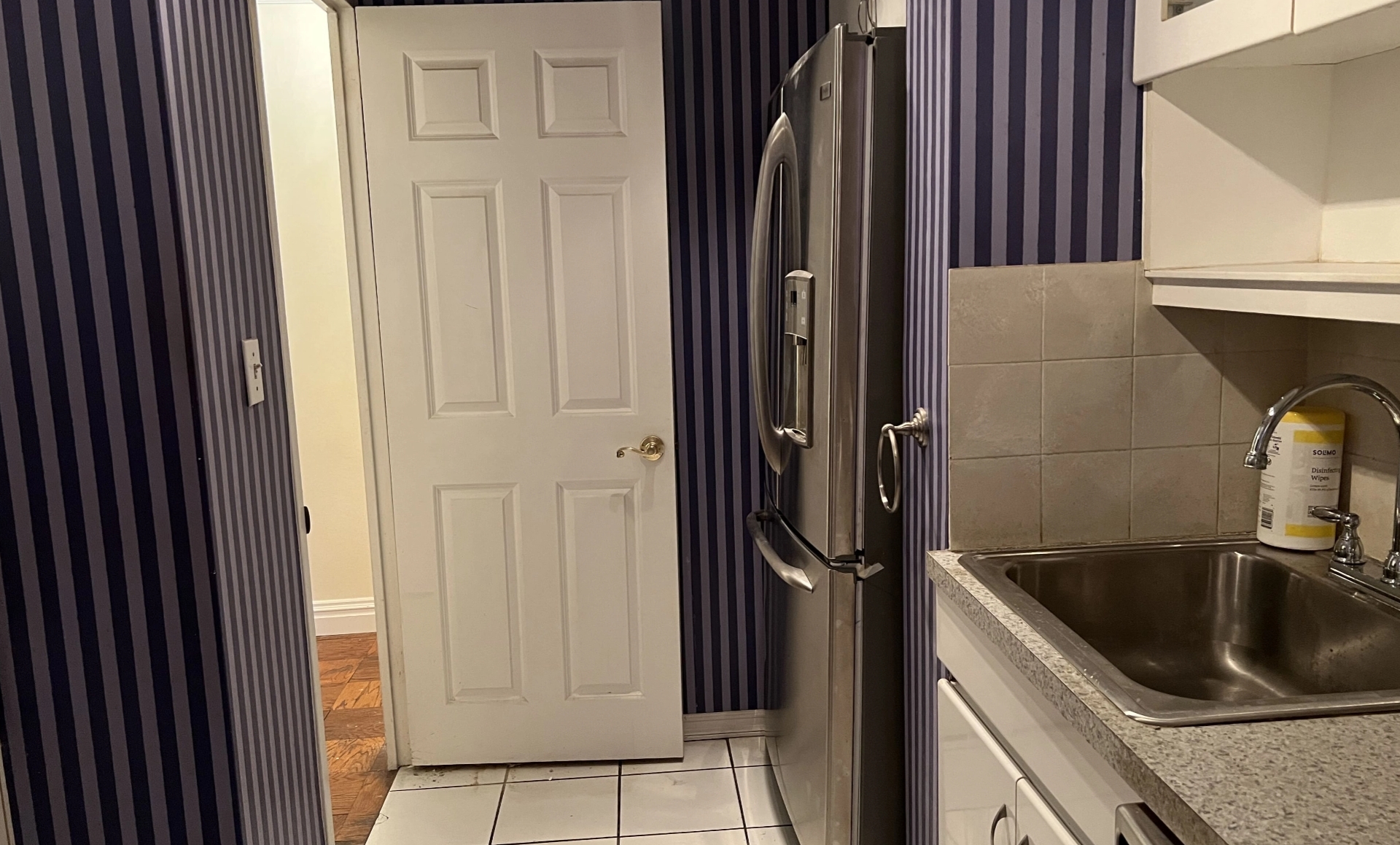 UES apartment before renovation showing old countertops