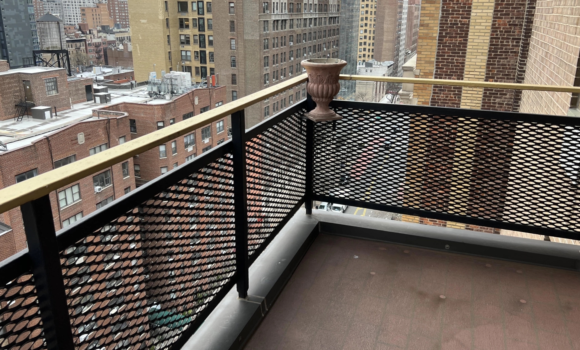 UES apartment before renovation showing old flooring